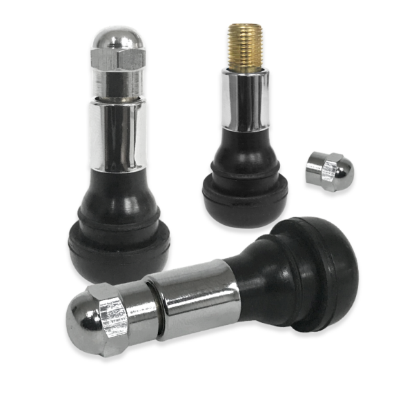 Chrome Short Sleeve Tire Valve